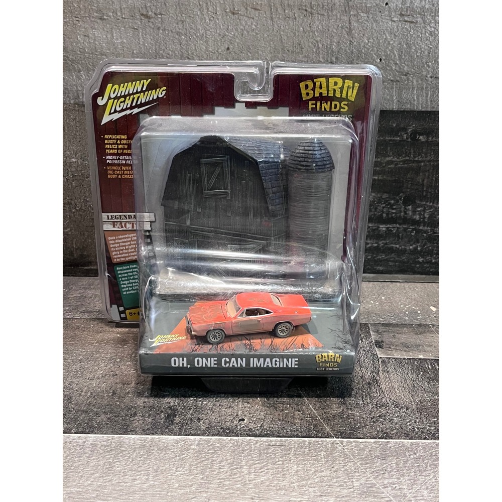 Johnny Lightning Barn Finds Lost Legends 1969 Dodge Charger Diorama Release 4